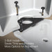 KOHLER K-3988 Wellworth Two-piece Elongated Toilet, Dual-flush, Black Black - Detail image of a product feature