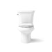KOHLER K-3988 Wellworth Two-piece Elongated Toilet, Dual-flush, White - front view of product