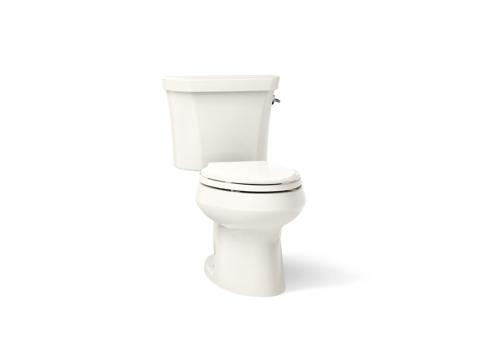 KOHLER K-3988-RA Wellworth Two-piece elongated toilet, dual-flush - Biscuit
