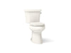 KOHLER K-3989-RA Highline Two-piece Elongated Toilet, Dual-flush, Biscuit - 3/4 view of product