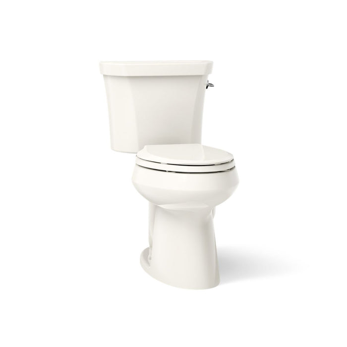 KOHLER K-3989-RA Highline Two-piece Elongated Toilet, Dual-flush, Biscuit - 3/4 view of product