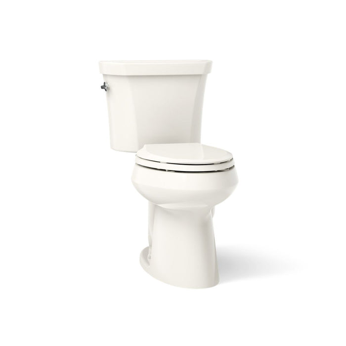 KOHLER K-3989 Highline Two-piece Elongated Toilet, Dual-flush, Biscuit - 3/4 view of product