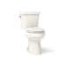 KOHLER K-3989 Highline Two-piece Elongated Toilet, Dual-flush, Biscuit - 3/4 view of product