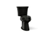 KOHLER K-3989 Highline Two-piece Elongated Toilet, Dual-flush, Black Black - 3/4 view of product