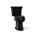 KOHLER K-3989 Highline Two-piece Elongated Toilet, Dual-flush, Black Black - 3/4 view of product