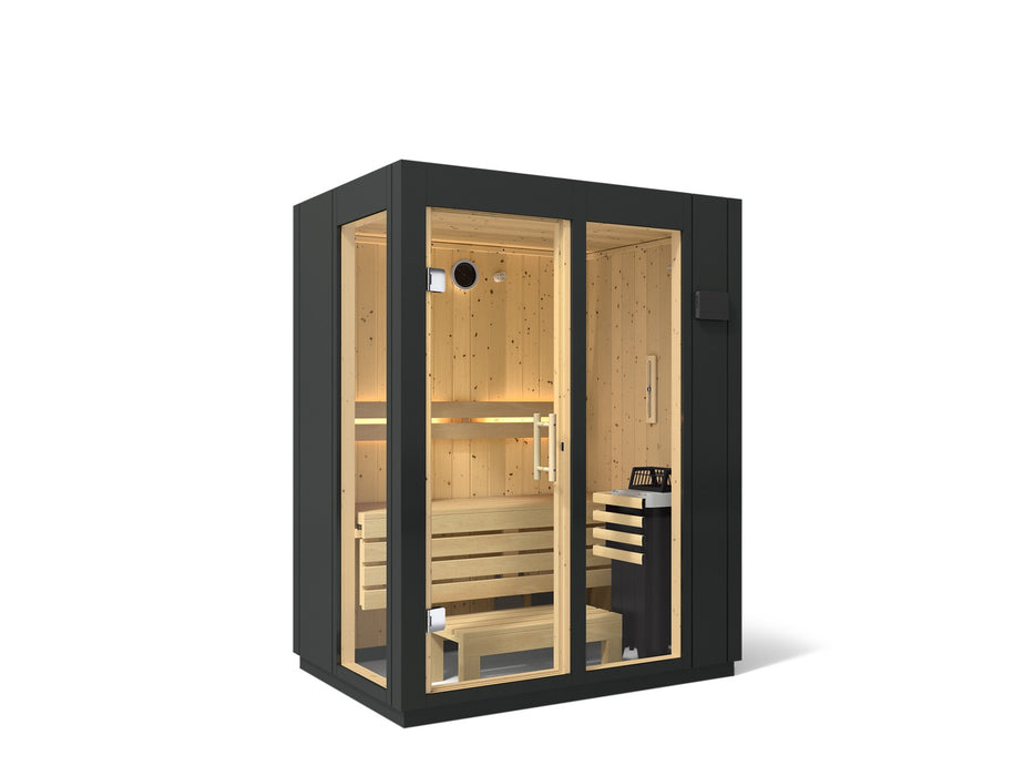KOHLER K-39963-0FNC C1 Two-person indoor sauna, graphite grey