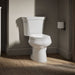 KOHLER K-3997-U Wellworth Two-piece Round-front Toilet, 1.28 GPF, White - image focused on single product story