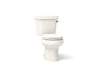KOHLER K-3997-RA Wellworth Two-piece round-front toilet, 1.28 gpf, biscuit