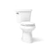 KOHLER K-3999-U Highline Two-piece Elongated Toilet, 1.28 GPF, White - 3/4 view of product