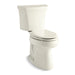 KOHLER K-3999-RA Highline Two-piece elongated toilet, 1.28 gpf, biscuit