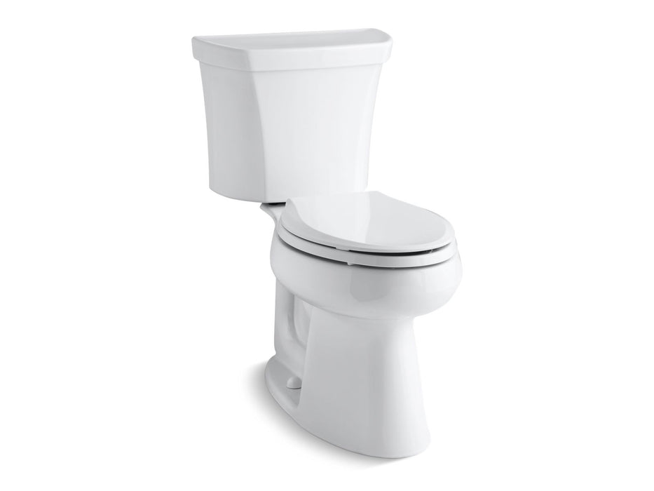KOHLER K-3999-TR Highline Two-piece elongated toilet, 1.28 gpf, white