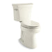 KOHLER K-3999-U Highline Two-piece elongated toilet, 1.28 gpf, biscuit