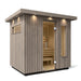 KOHLER K-40044-1FNC C2 Three-person outdoor sauna, weathered grey spruce