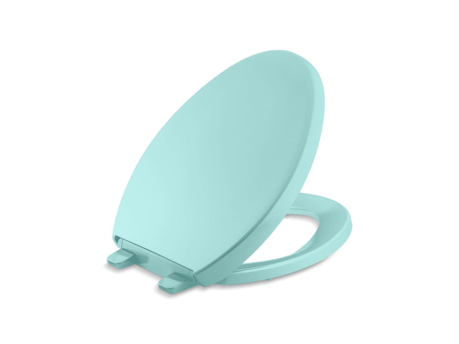 KOHLER K-4008 Reveal Quiet-Close elongated toilet seat, 150th spring green