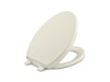 KOHLER K-4008 Reveal Quiet-Close elongated toilet seat, biscuit