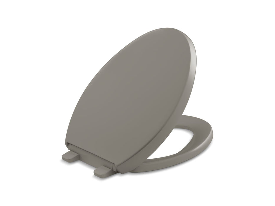 KOHLER K-4008 Reveal Quiet-Close elongated toilet seat, cashmere