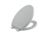 KOHLER K-4008 Reveal Quiet-Close elongated toilet seat, ice grey
