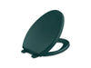 KOHLER K-4008 Reveal Quiet-Close elongated toilet seat, teal