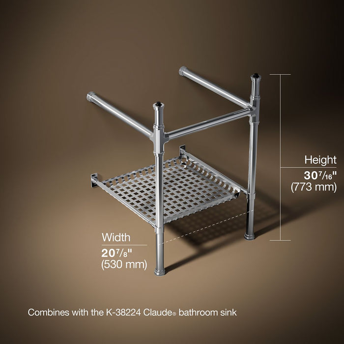 3/4 view of product with dimensions