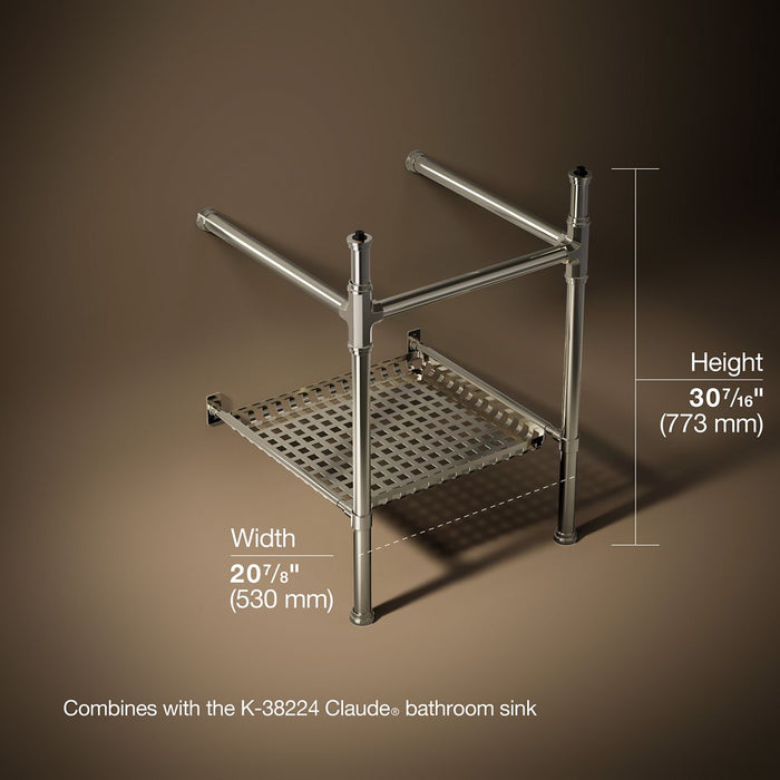 3/4 view of product with dimensions