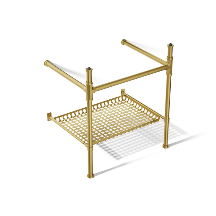 KOHLER K-40154 Claude Console table legs, vibrant brushed moderne brass - view 3