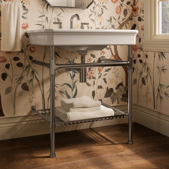 KOHLER K-40154 Claude Console table legs, vibrant brushed nickel - view 2