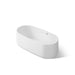 KOHLER K-40222-GH Ceric 60" x 29" Freestanding Heated BubbleMassage™ Air Bath, White - 3/4 view of product