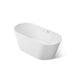 KOHLER K-40224-GH Evok 66" x 30" Freestanding Heated BubbleMassage™ Air Bath, White - 3/4 view of product