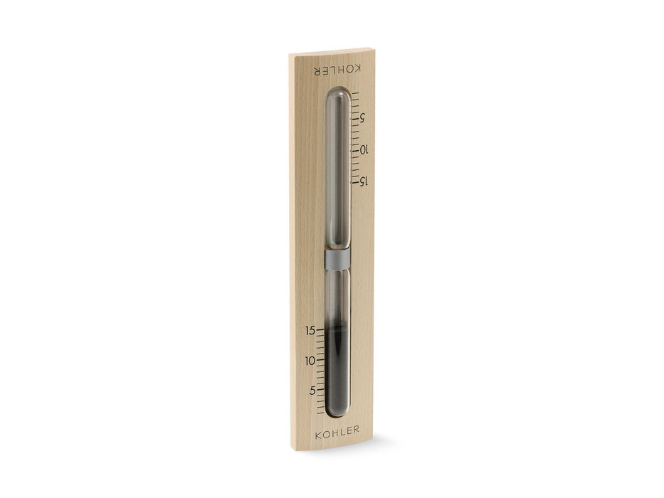 KOHLER K-40435 Sauna 15-minute Sand Timer, Beechwood - 3/4 view of product