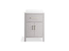 KOHLER K-40637-BD1 Kresla 24" bathroom vanity cabinet with sink and quartz top, atmos grey - view 4