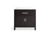 KOHLER K-40639-BD1 Kresla 36" bathroom vanity cabinet with sink and quartz top, carbon oak - view 4