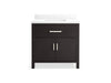 KOHLER K-40639-BD1 Kresla 36" bathroom vanity cabinet with sink and quartz top, carbon oak - view 5