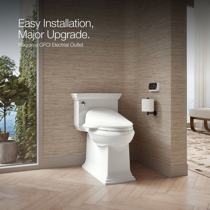 KOHLER K-4108 PureWash Elongated bidet toilet seat with remote control