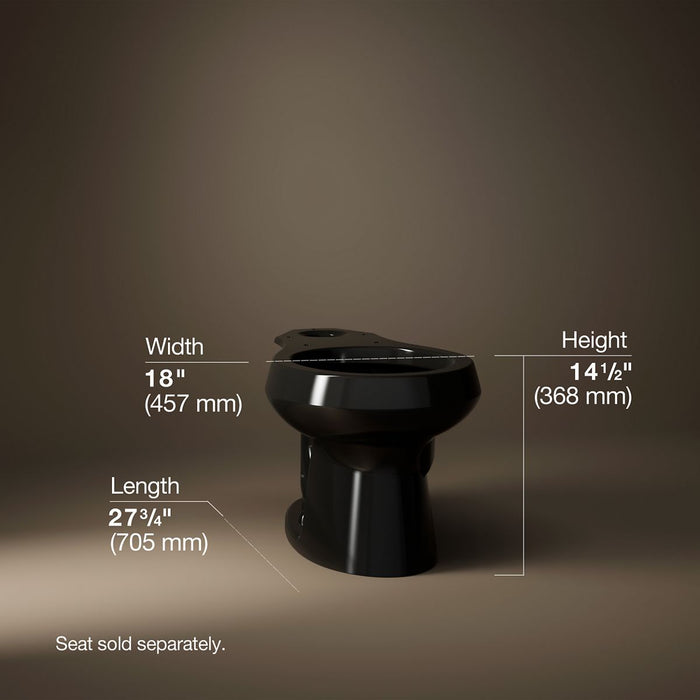 KOHLER K-4197 Wellworth Round-front toilet bowl