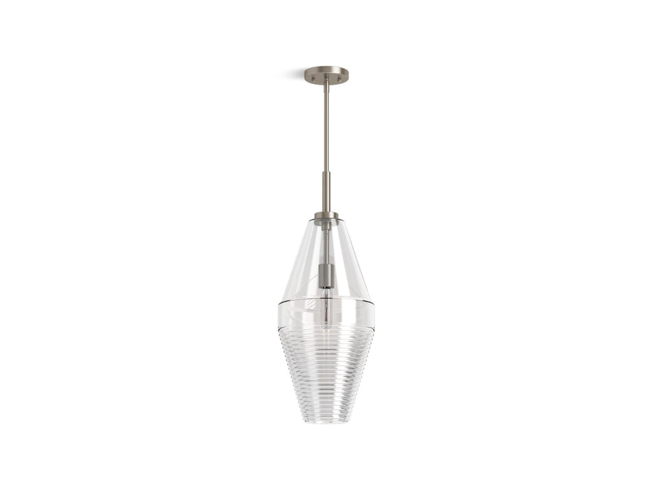 KOHLER K-42195-PE01 Simplice Diamond pendant, brushed nickel