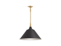 Black with Brass Trim