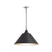 KOHLER K-42203-PE01 Varla 24" pendant, polished chrome matte black - view 2