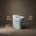 KOHLER K-4326 Persuade Elongated toilet bowl with skirted trapway, ice grey - view 3