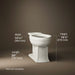 KOHLER K-4356 Archer Elongated toilet bowl, biscuit - view 3