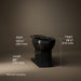 KOHLER K-4356 Archer Elongated toilet bowl, black black - view 3