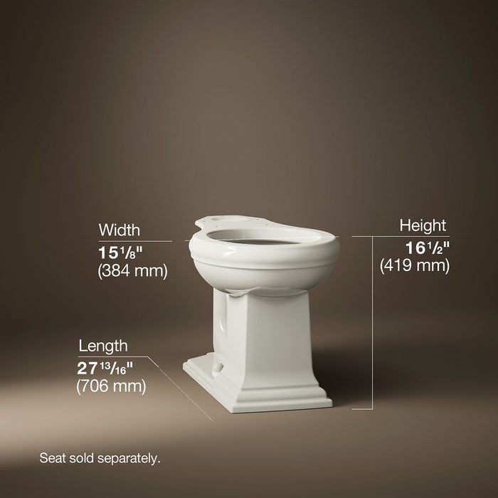 KOHLER K-4387 Memoirs Round-front bowl with exposed trapway