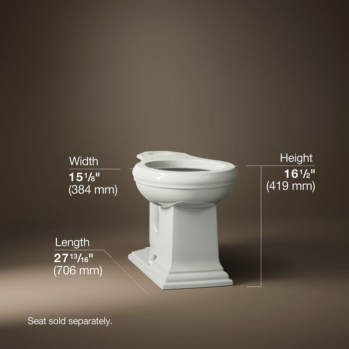 KOHLER K-4387 Memoirs Round-front bowl with exposed trapway