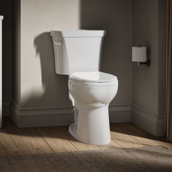 KOHLER Highline Comfort Height Two-Piece Elongated 1.28 GPF Toilet in White (K-43999-0) - White