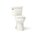 KOHLER Highline Comfort Height Two-Piece Elongated 1.28 GPF Toilet in White (K-43999-U-0) - Biscuit