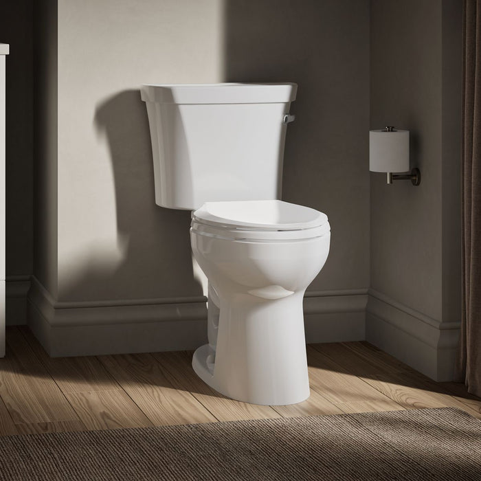 KOHLER Highline Comfort Height Two-Piece Elongated 1.28 GPF Toilet in White (K-43999-UR-0) - Default Title