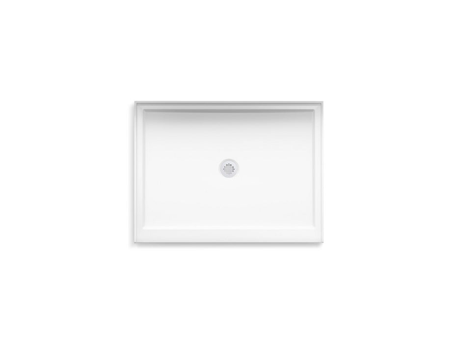 KOHLER K-44143 Stoneridge 48" x 36" alcove shower base, center drain, honed white - view 2