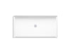 KOHLER K-44164 Stoneridge 62" x 31" alcove shower base, center drain, honed white - view 2