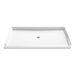 KOHLER K-44167 Stoneridge 62" x 42" alcove shower base, center drain, honed white