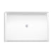 KOHLER K-44167 Stoneridge 62" x 42" alcove shower base, center drain, honed white - view 2