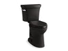 KOHLER K-44298 Highline Two-piece Elongated Toilet, 1.0 GPF, Black Black - 3/4 view of product